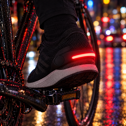Cyclist at night